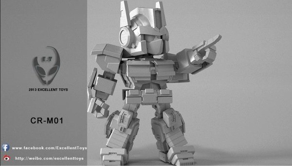 More Images Of Excellent Toys CR M01 Super Deformed Optimus Prime Action Figure  (1 of 10)